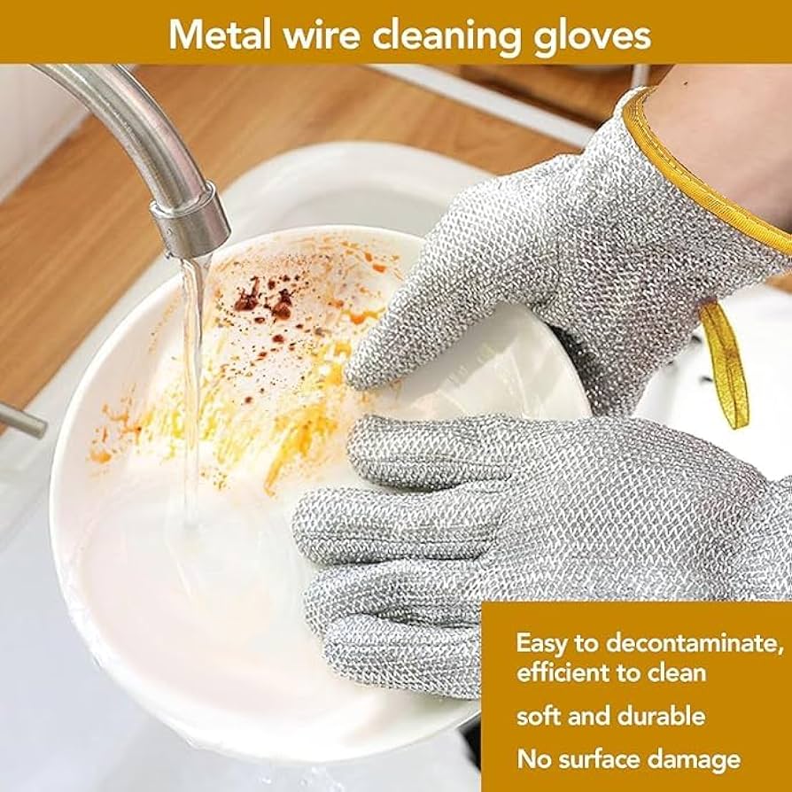 Multifunctional Wire Dishwashing Gloves 2 pack
