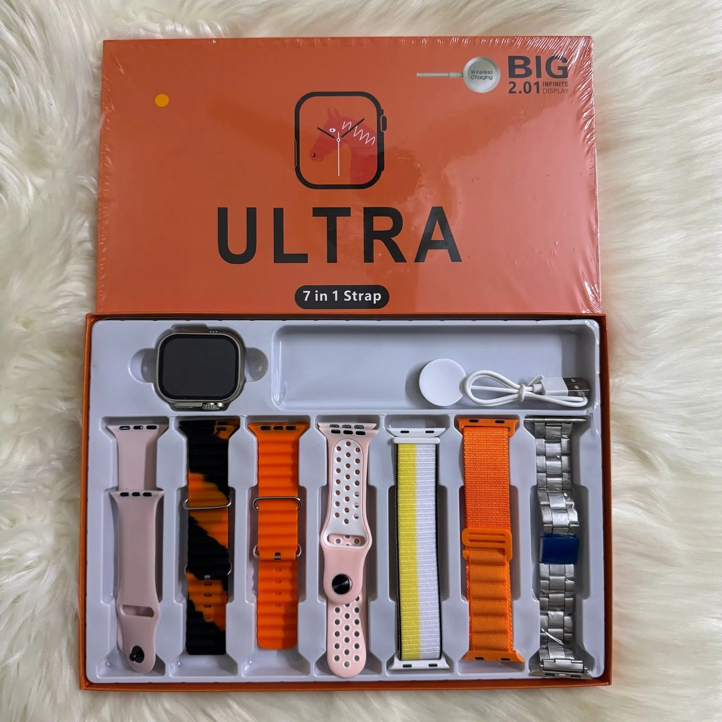 Ultra Smart Watch With 7 Straps
