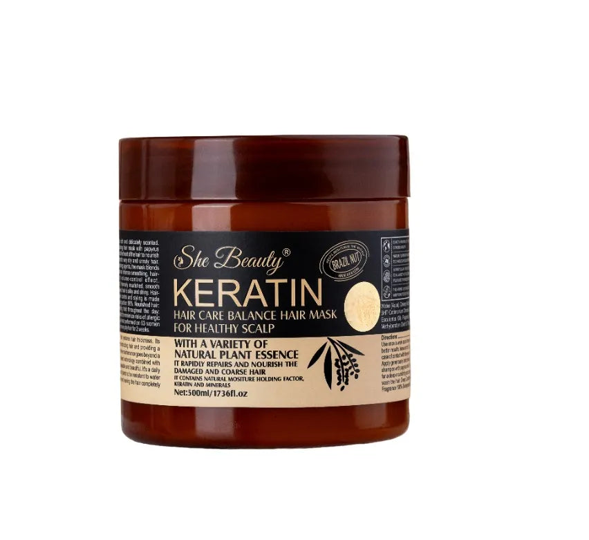 Brazil Nut Keratin Hair Care Balance Hair Mask For Healthy Scalp 500ml