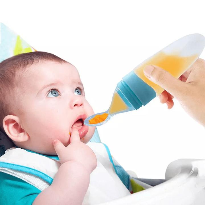 Silicone Squeeze Feeder Spoon