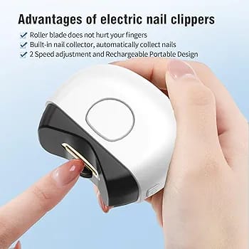 Mini Smart Nail Clipper, Professional Electric Nail Trimmer