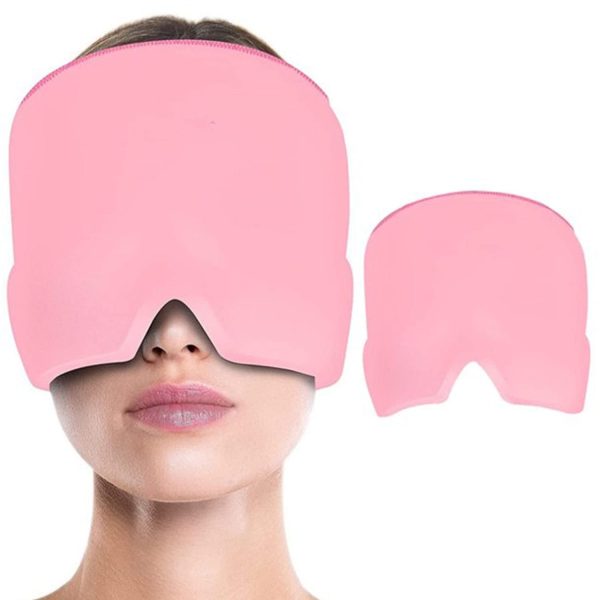 Migraine Relief Hat headache hat Gel Hot Cold Therapy lce Cap For Relieve Pain lce Hat Eye Mask Stress Pressure Pain Relief