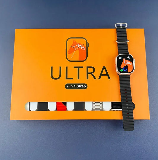 Ultra Smart Watch With 7 Straps